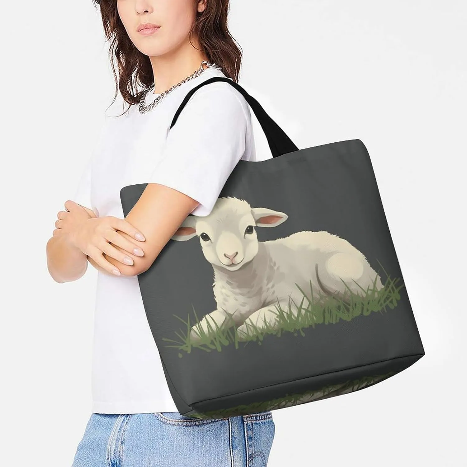 Tote Bag for Women Large Capacity Tote Bags Hearts And Stars Handbag Crossbody Bag Shopping Bags Shoulder Bag