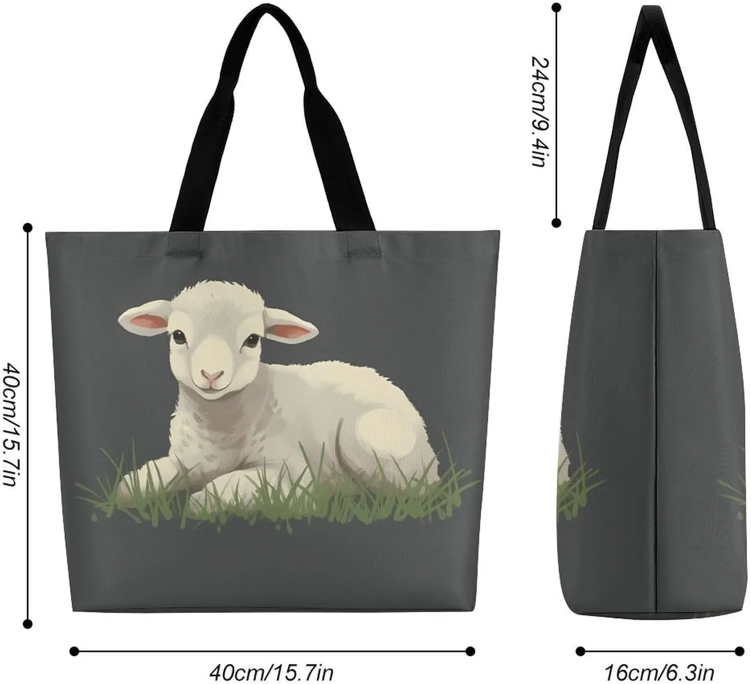 Tote Bag for Women Large Capacity Tote Bags Hearts And Stars Handbag Crossbody Bag Shopping Bags Shoulder Bag
