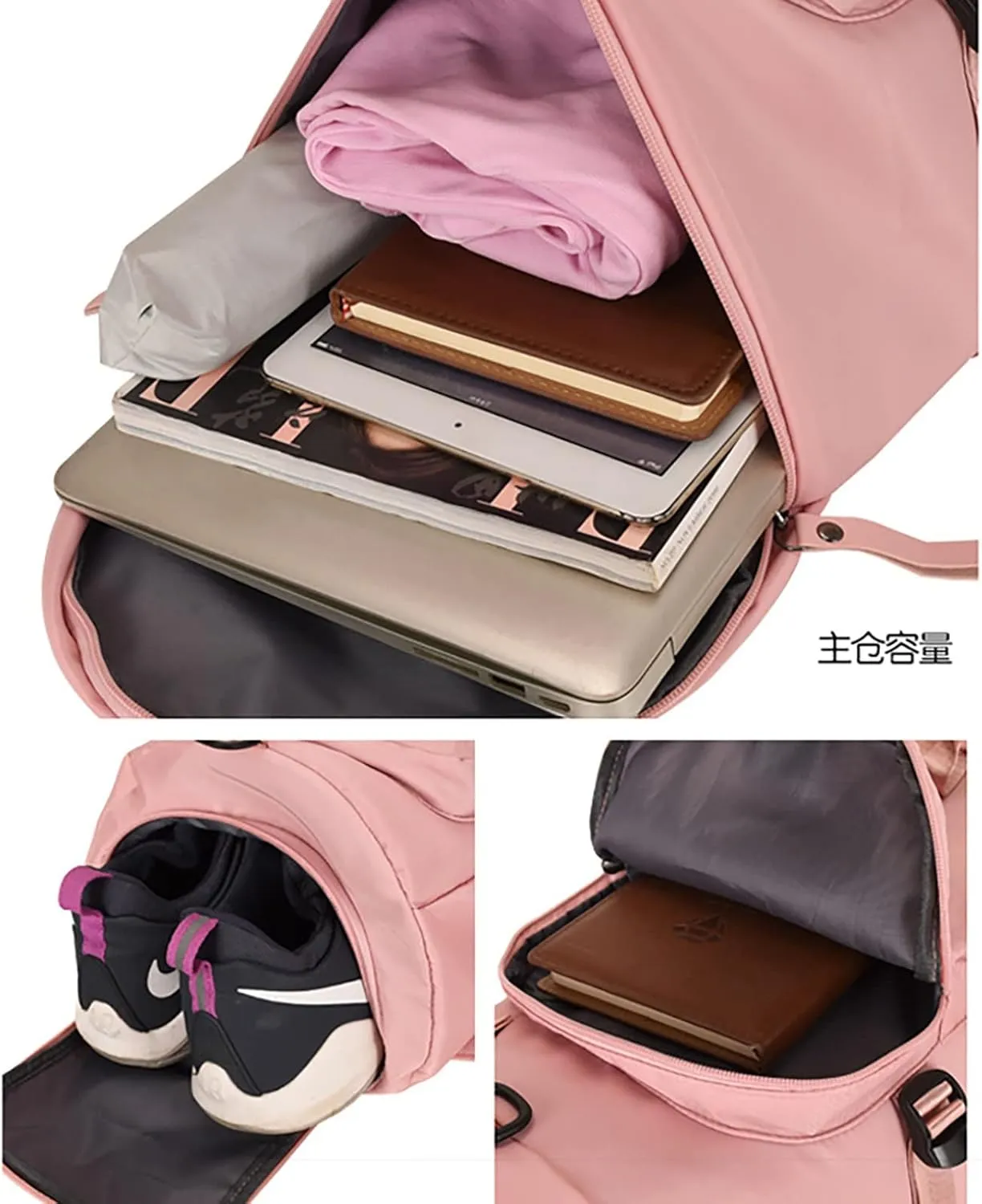 Tote Bag For Women Light Foldable Unisex Sport Backpack Handbags Day pack Weekend Travel Fitness Duffle Bag Overnight Bags U
