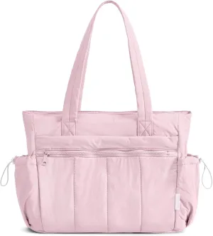 Tote Bag for Women, Lightweight Large Puffer Bag, Quilted Shoulder Purses Handbags for Travel Work