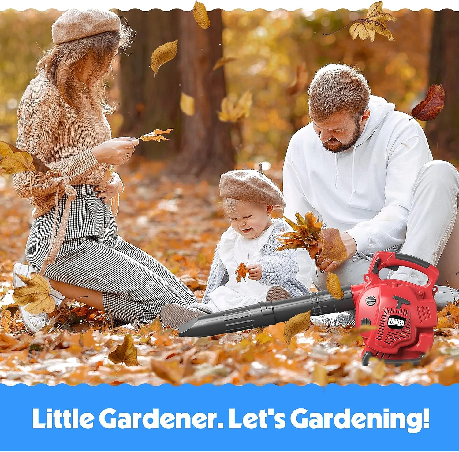 Toy Choi's Leaf Blower Toy Tool Pretend Play Series, Outside Construction Toddler Toys with Saw,Outdoor Preschool Gardening Kids Tool Set Gift for 2 3 4 5 6 Boys and Girls