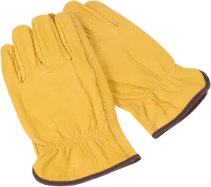 Toyvian 1Pair Cowhide Gardening Gloves Durable Slip Resistant Full Finger Protection for Outdoor Work Comfortable Grip for Planting Weeding Garden Tasks Heavy Duty Garden