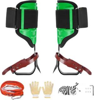 Tree Climbing Spikes Tree Climbing Gaffs with Soft Padding Height Adjustable Climbers Arborist Equipment for Tree Fruit Picking Climbers, Logging, Hunting Observation