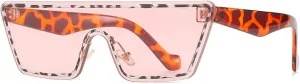 Trend One Piece Sunglasses Women Men Fashion Retro Sun Glasses Summer Traveling Shades Glasses Uv400