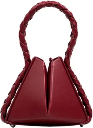 Triangle Rope Handle Totes Women Crossbody Bag Fashion Designer Handbag and Purses Ladies Shoulder Bag (Mini(Max Length