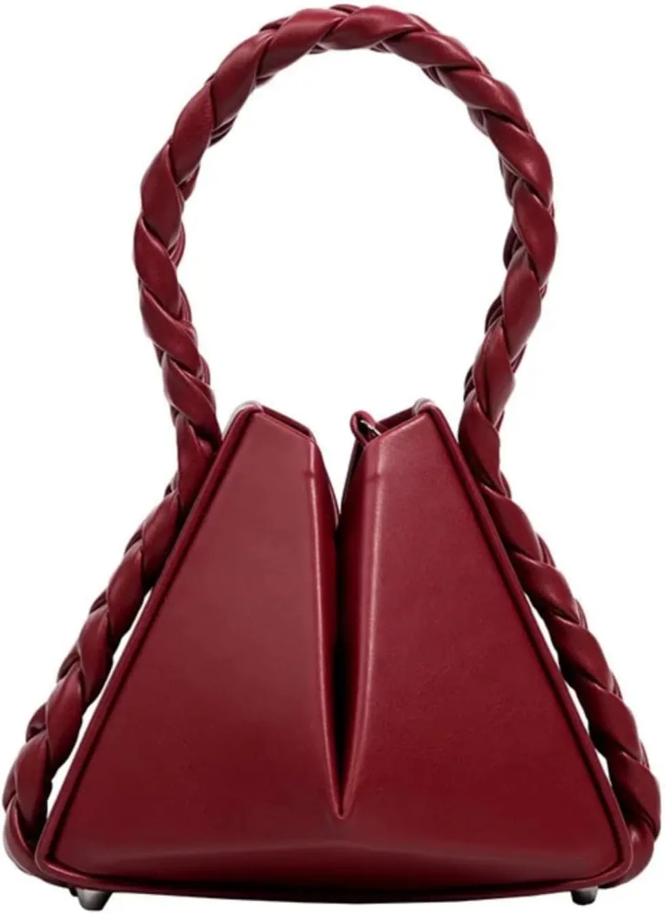 Triangle Rope Handle Totes Women Crossbody Bag Fashion Designer Handbag and Purses Ladies Shoulder Bag (Mini(Max Length
