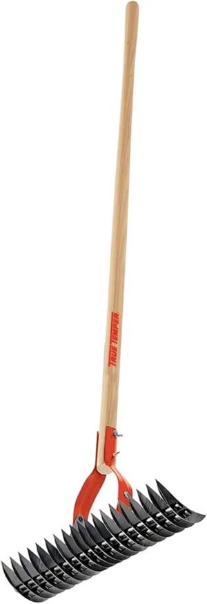True Temper 1914000 Adjustable Thatching Rake with 54-Inch Wood Handle