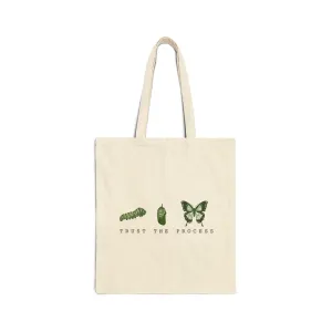 Trust The Process Cotton Canvas Tote Bag