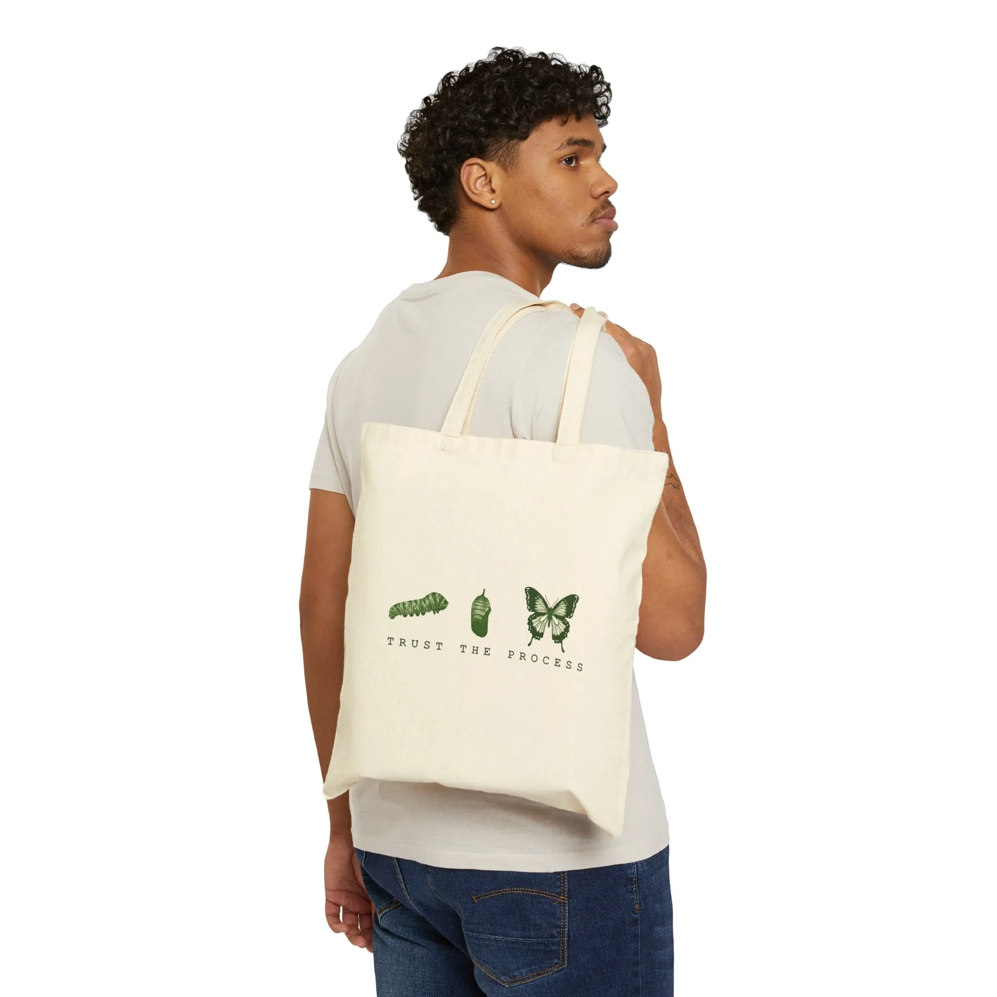Trust The Process Cotton Canvas Tote Bag