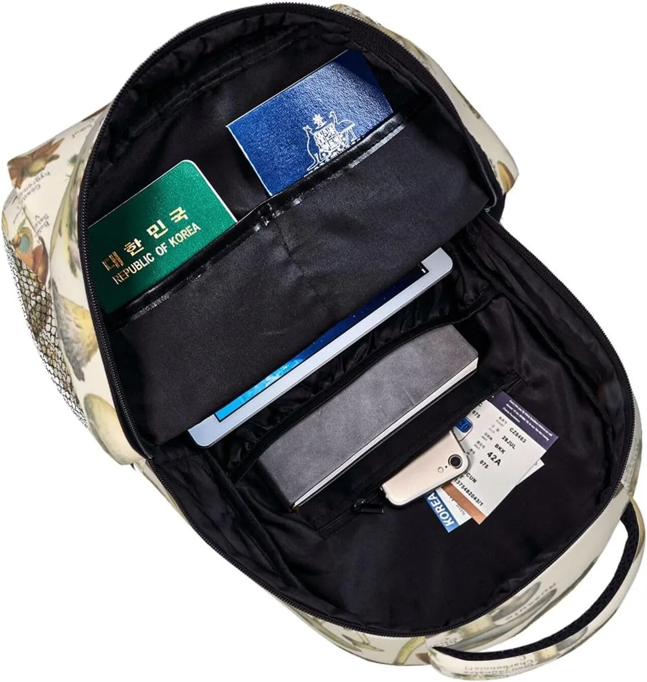 Types Of Various Mushroom Wild Backpacks 15in Laptop Backpack Multipurpose Double Shoulder Bag For Men Women Gifts