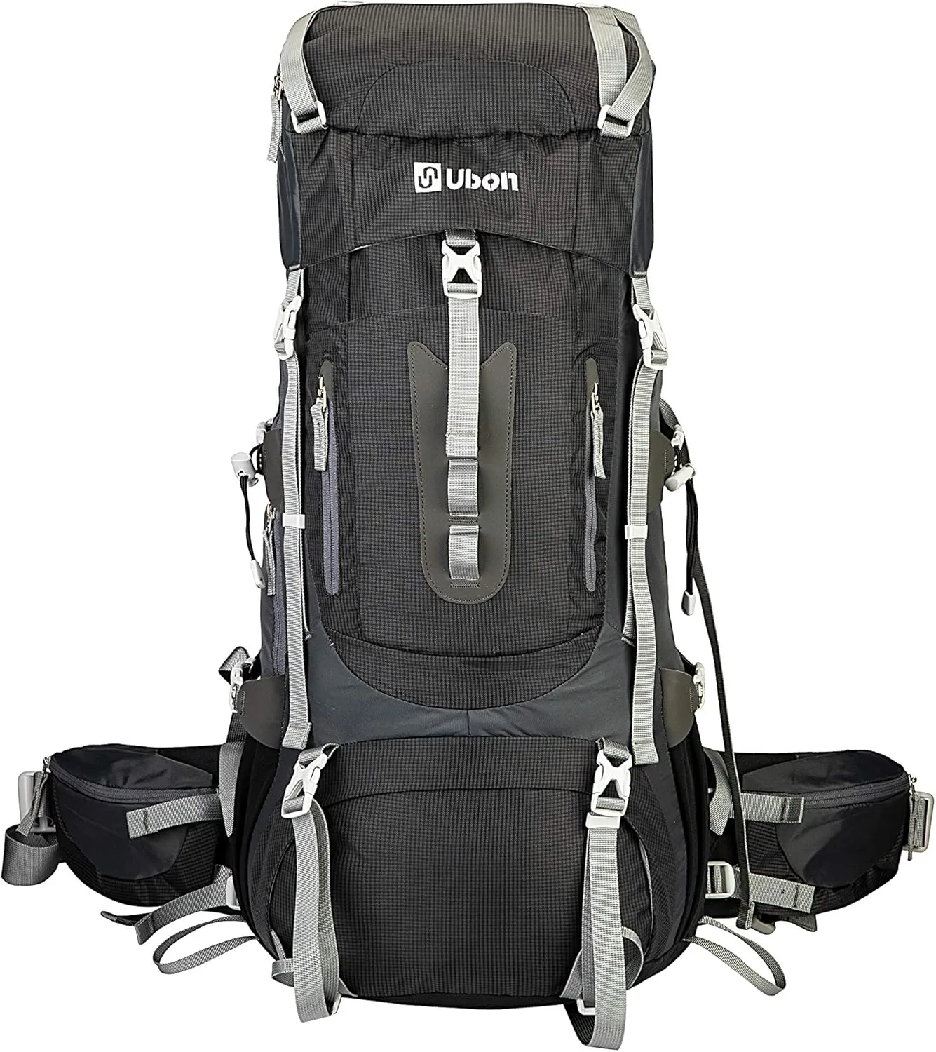 Ubon 60L Internal Frame Hiking Backpack Waterproof Camping Backpack with Rain Cover