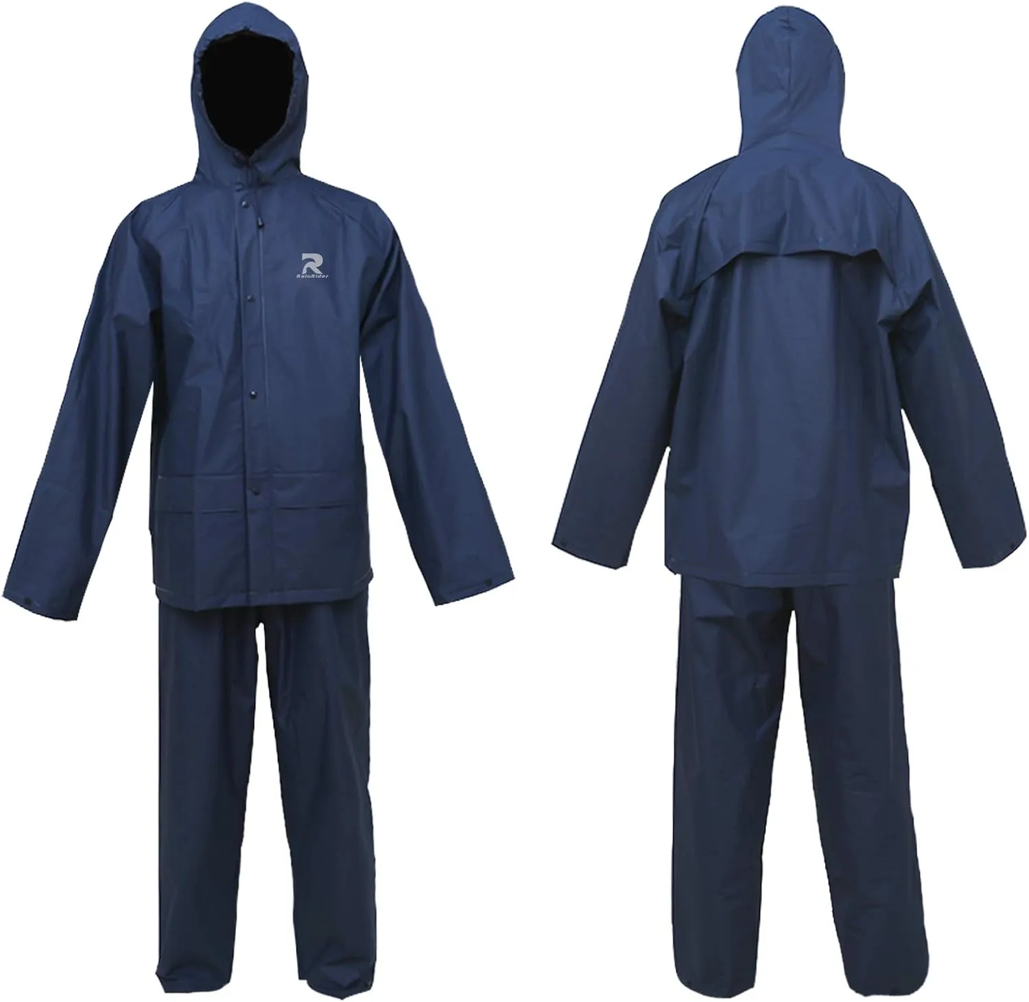 Ultra-Lite Rain Suit for Men Women Waterproof Protective Rain Coat with Pants 2 Pieces Rain Gear