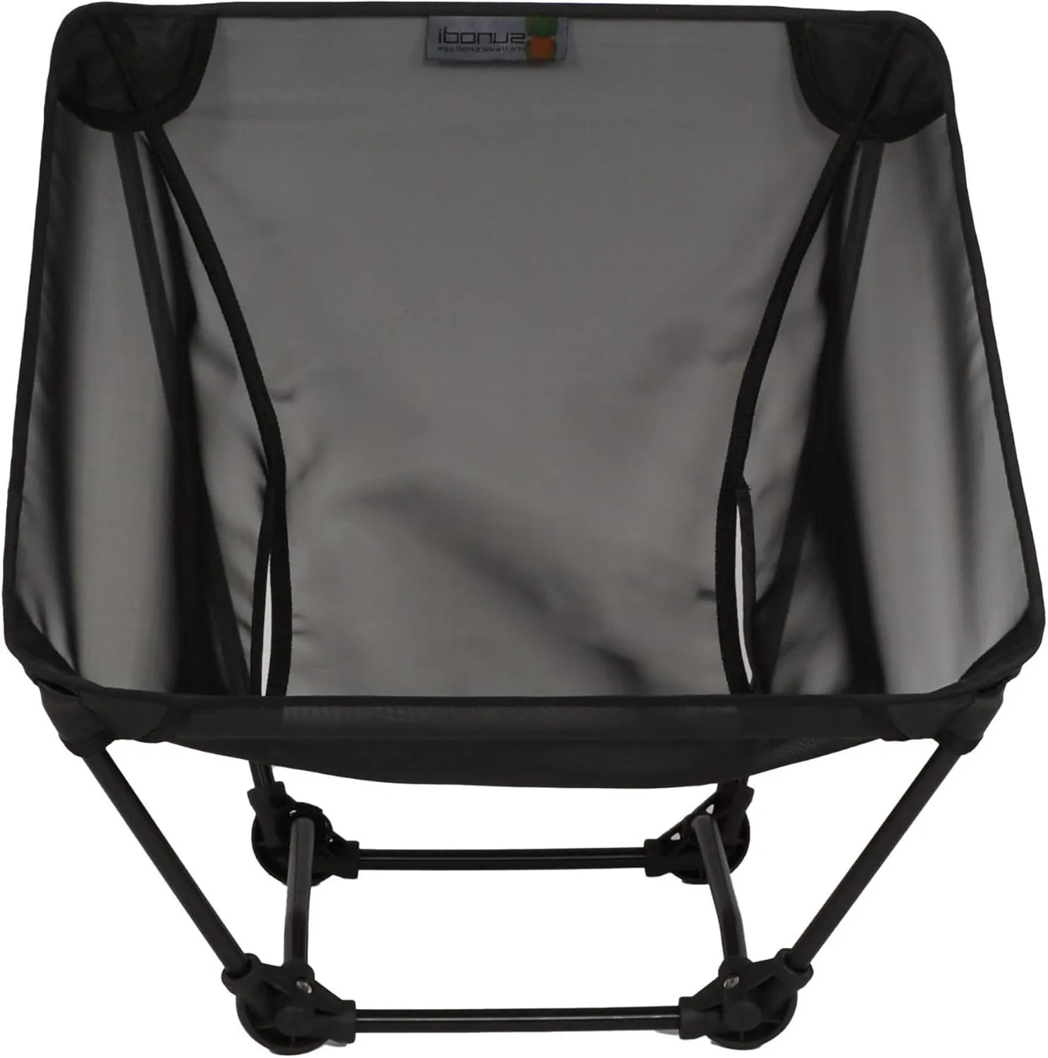 Ultralight Backpacking Chair, Aluminium Alloy Legless Ground Chair, Foldable Camping Chair for Adult, Hiking, Camping, Picnic, Fishing, RV, Balcony, Paddleboard, Beach, Indoor (Black)