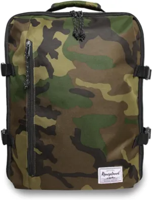 Underseat Carry-On Backpack Luggage Lightweight Casual Laptop Backpack MacBook Pro 16 Travel Gym Sport Daypack 21L, Green Camo