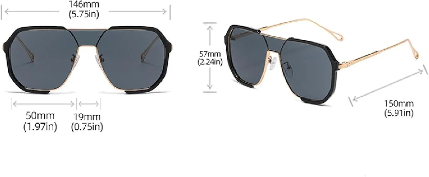 Unique One Piece Sunglasses Women Metal Frame Luxury Sunglasses for Men Uv400 Shades Punk