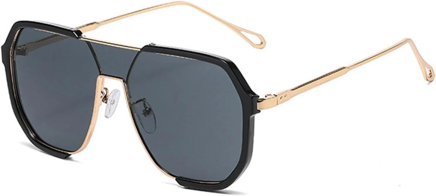 Unique One Piece Sunglasses Women Metal Frame Luxury Sunglasses for Men Uv400 Shades Punk