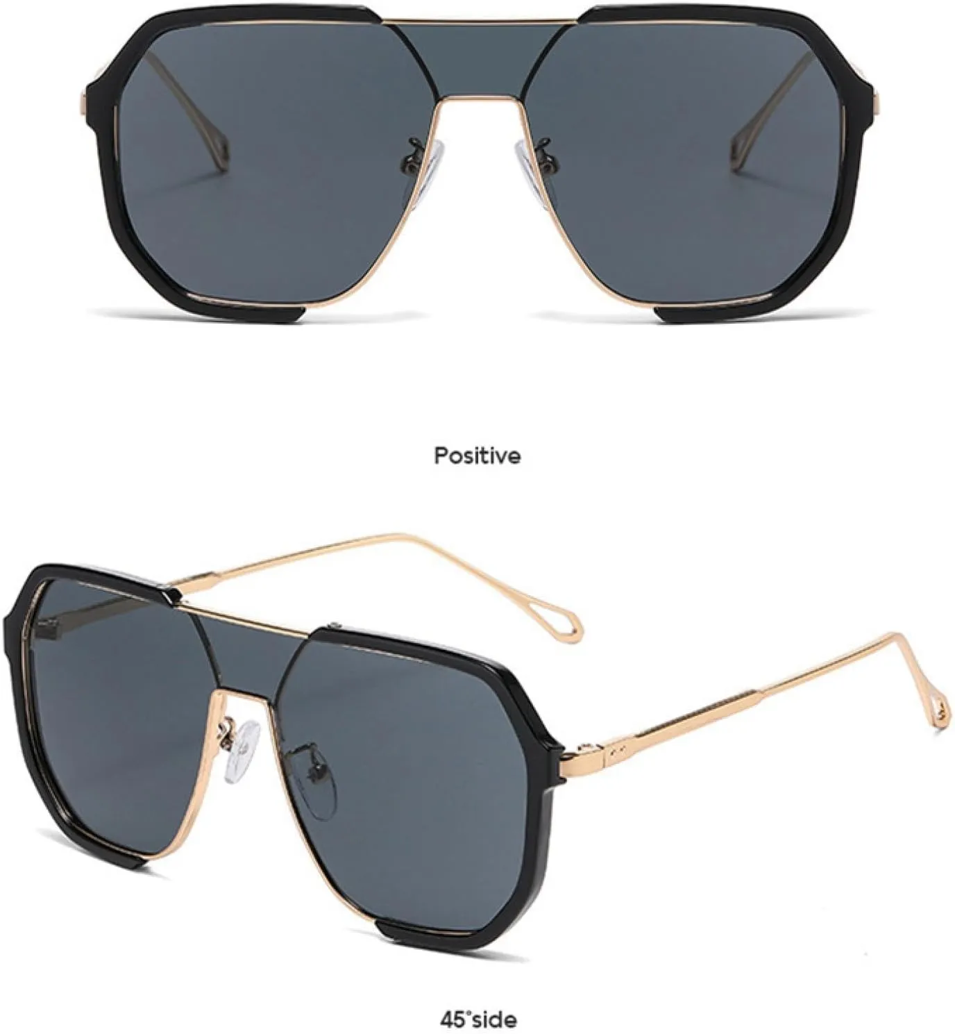 Unique One Piece Sunglasses Women Metal Frame Luxury Sunglasses for Men Uv400 Shades Punk