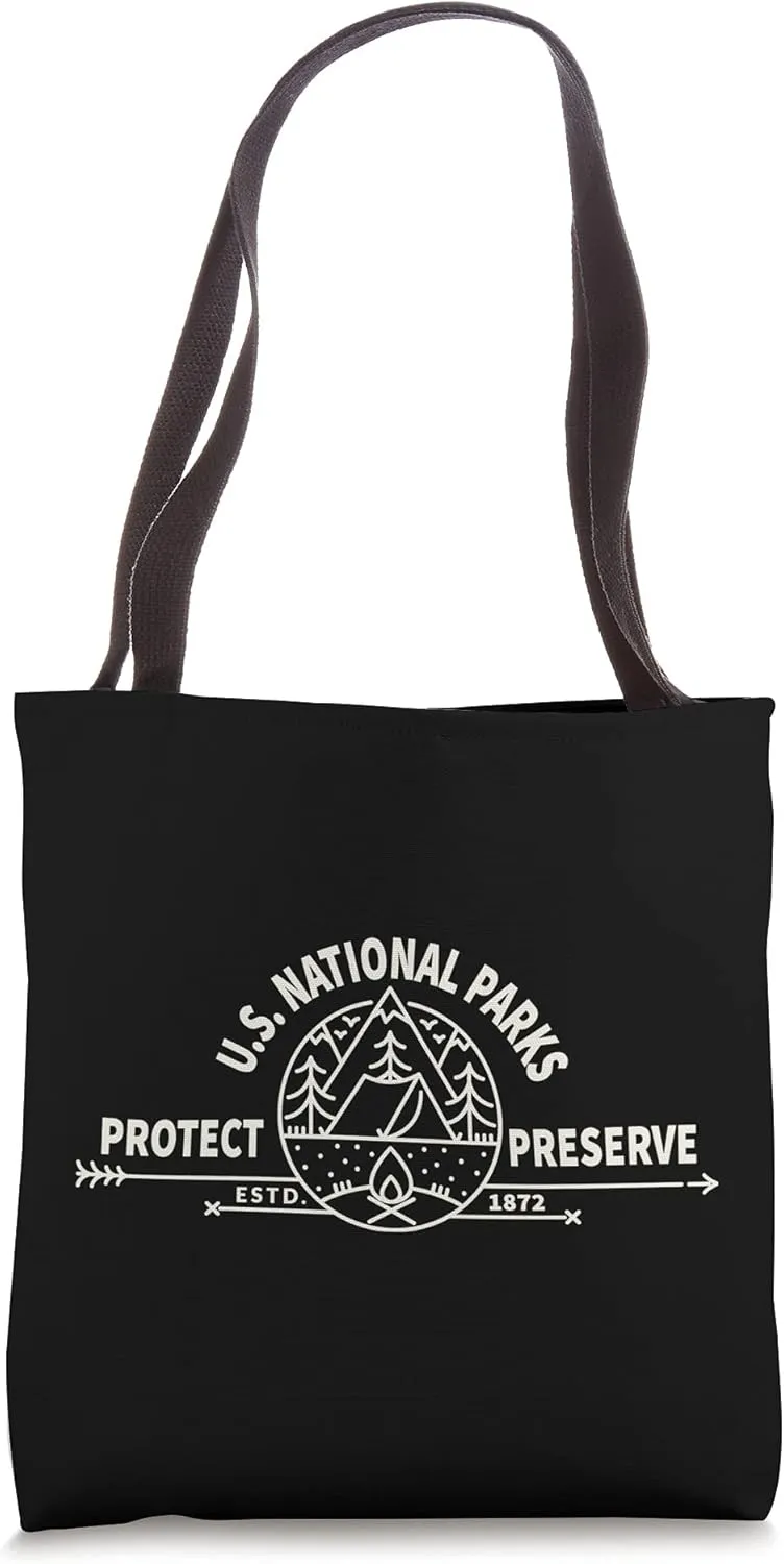 U.S. National Park Preserve & Protect the US National Parks Tote Bag