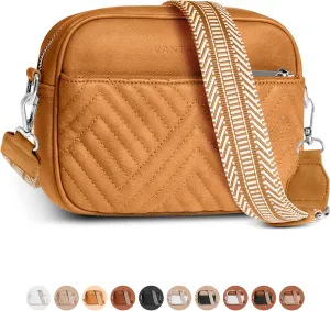Vantamo Crossbody Bags For Women with Adjustable Strap, Premium PU Leather Purses for Women, Anti-Pickpocket Clip & Gift Box