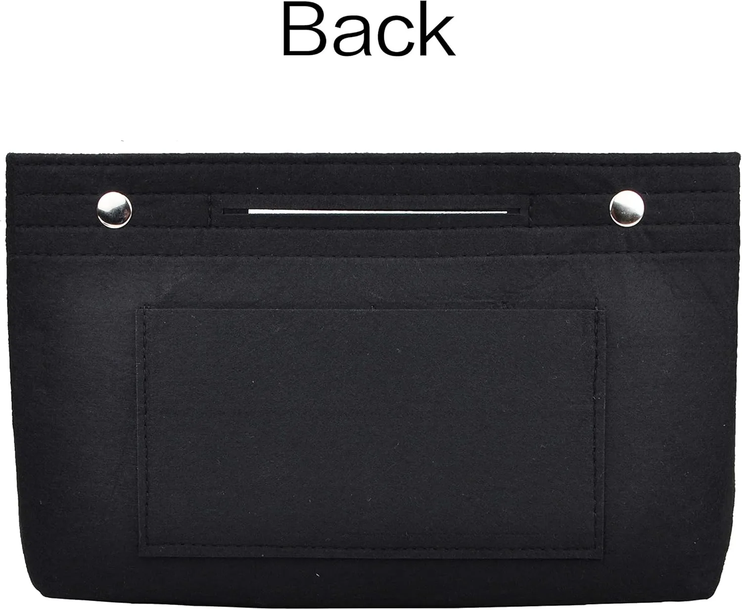 Vercord Felt Purse Tote Organizer Insert Divider Inside Handbag for Women Medium Black