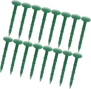 VICASKY 150Pcs Ground Stakes Durable Garden Pegs for Securing Landscape Artificial Grass Tent and Tarps Easy to Insert Sharp Spike Design for Gardening