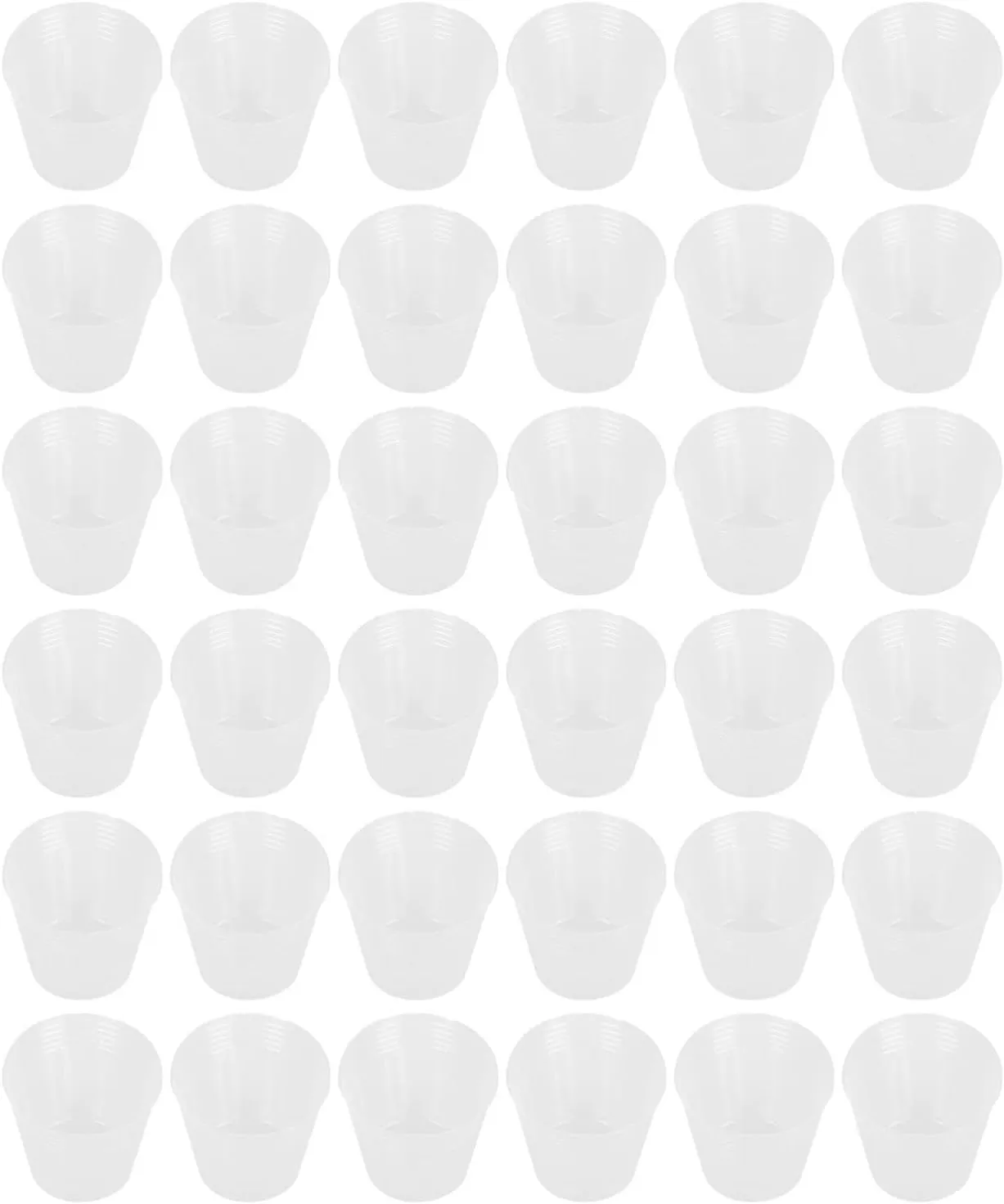 VICASKY 36Pcs Durable Transparent Plant Nutrition Cups Gardening Nursery Pots for for Herbs Flowers and Plants Easy Root Observation