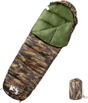 vidaXL Mummy Sleeping Bag for Adults Camping 3 Seasons