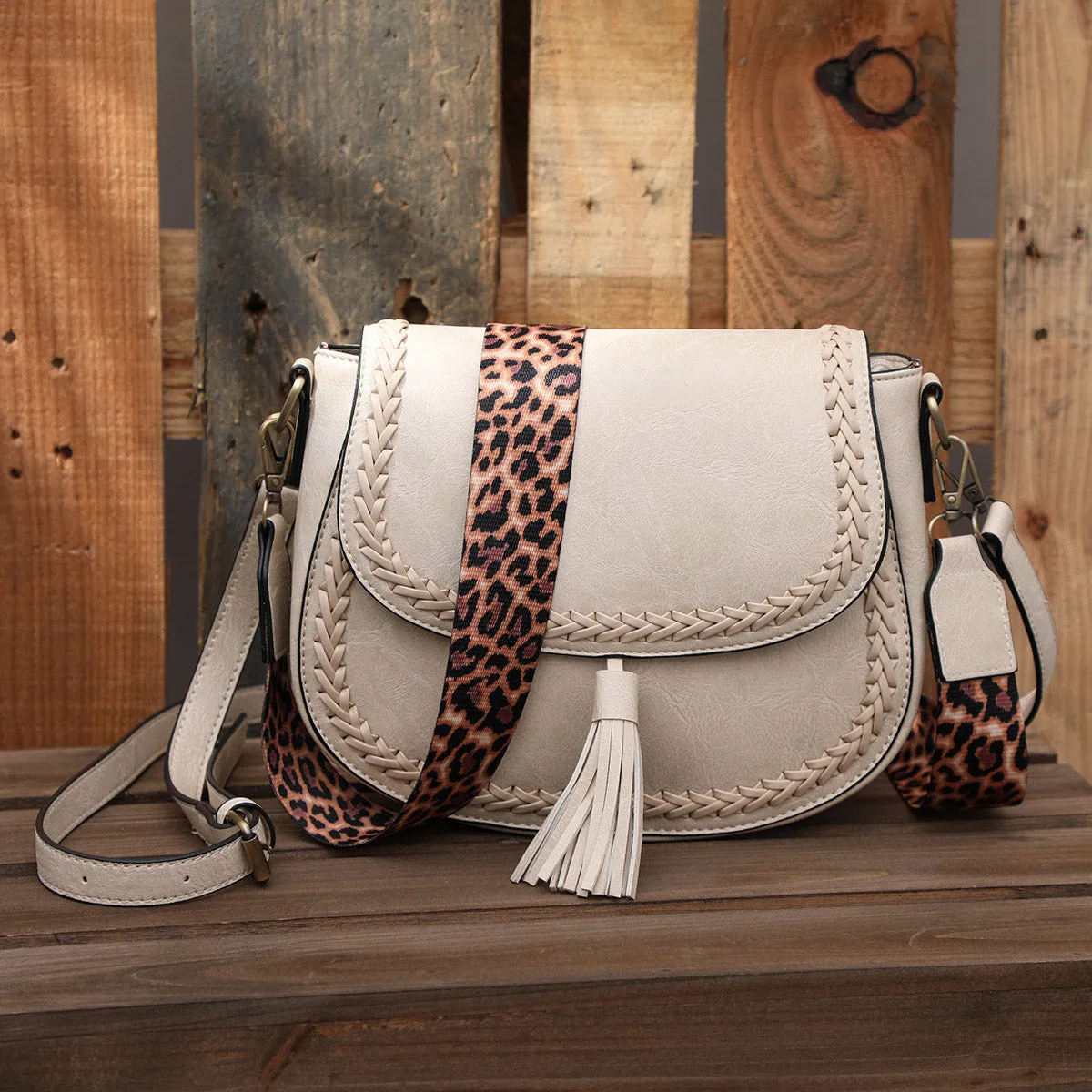 Vintage Belt Leather Crossbody Bags