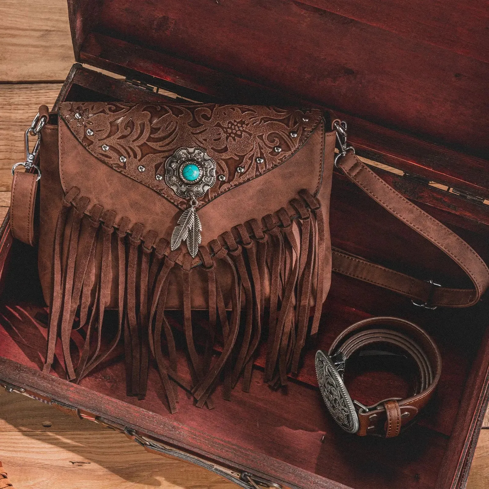 Vintage cowboy crossbody Bag – Stylish for Women