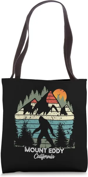 Vintage Mount Eddy California National Park Retro 80's Tote Bag