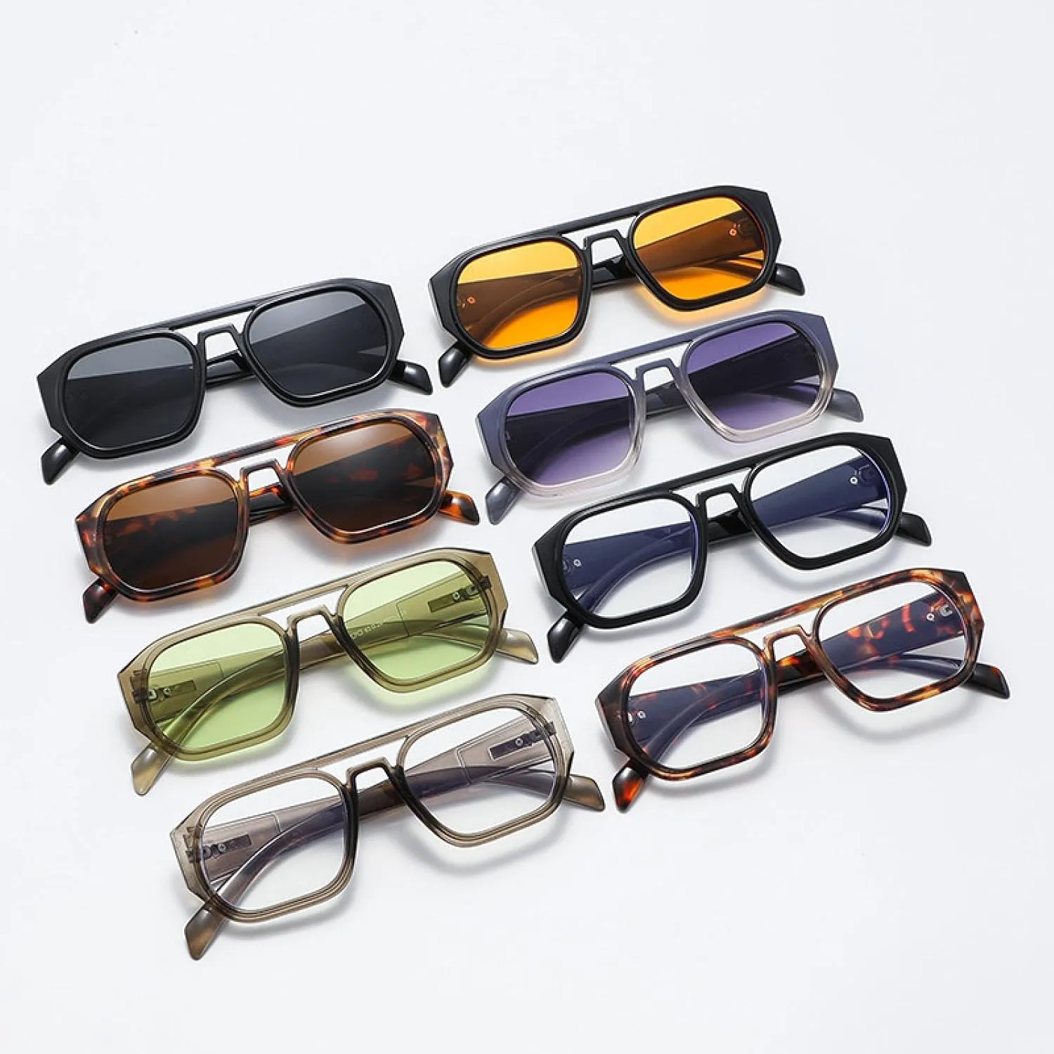 Vintage Sunglasses Women Men Rectangle Sun Glasses Female Eyewear Eyeglasses