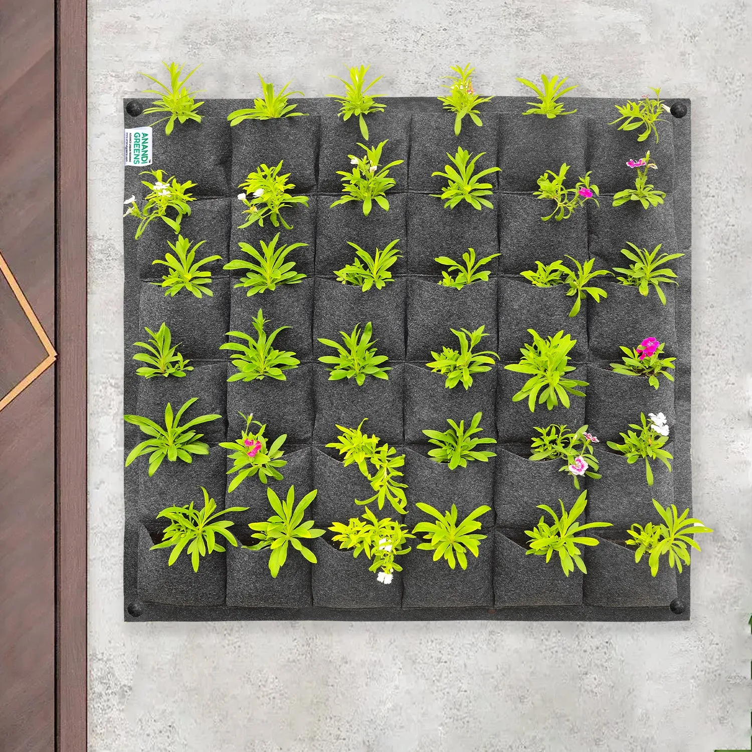 Wall-Mounted Grow Bags - 18 Pockets for Vertical Gardening (Indoor & Outdoor)