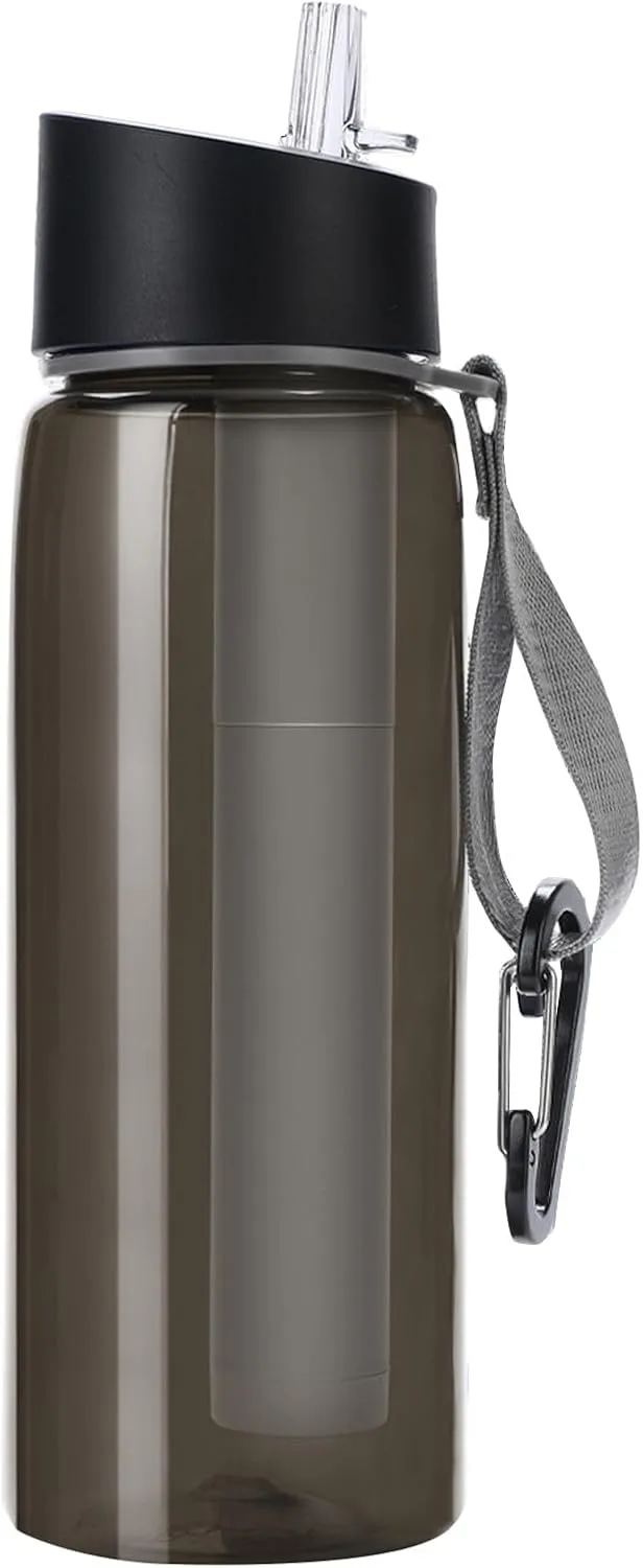 Water Purifier Bottle Water Kettles With Filter Outdoor Camping Sports Survival Water Filter Filtration Bottle