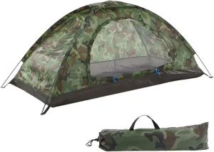 Water Resistant Camping Tent, Lightweight Outdoor Tent for Backpacking, 1 to 2 Persons Camping Tent, Lightweight Waterproof Camping Hiking Tent