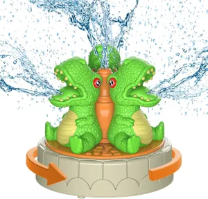 Water Sprinkler for Kids Outdoor Play, Dinosaur Summer Water Toys Attached to Garden Hose for Splashing Fun for Yard for Outside, Outdoor Water Play Sprinklers Toys for Kids Ages 3-5 4-8 8-12