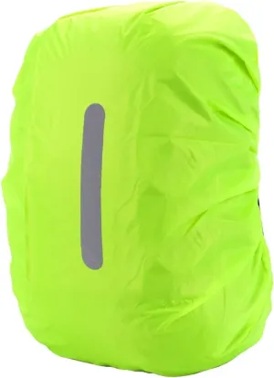 Waterproof Backpack Rain Cover 3pcs Cycling Backpack Waterproof Cover Reflective Warning at Night Sports Bag Student Backpack Rainproof for Hiking，Camping(Green-(18L-25L))