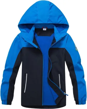 Waterproof Kids Rain Jackets With Hood,Lightweight Toddler Raincoat For Boys Girls，Kids Clothes Windbreaker Jacket
