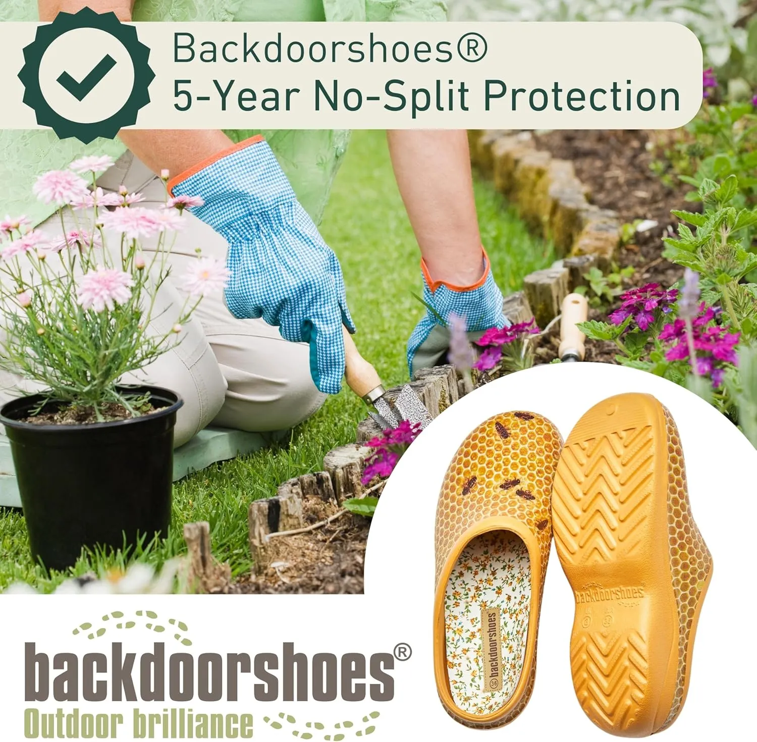 Waterproof Premium Garden Clog Shoes for Women with Arch Support