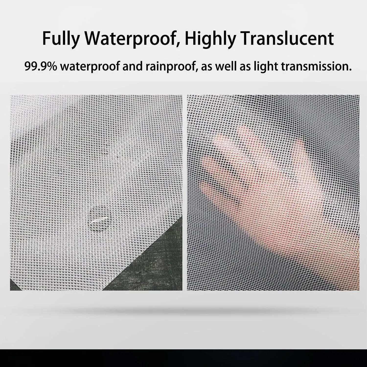 Waterproof Tarp Plastic Tarp Tent Cover for Under Tent Multi Purpose Protective Cover Durable Waterproof Weather Proof Rip and Tear Resistant 2.46ft x 6.56ft White