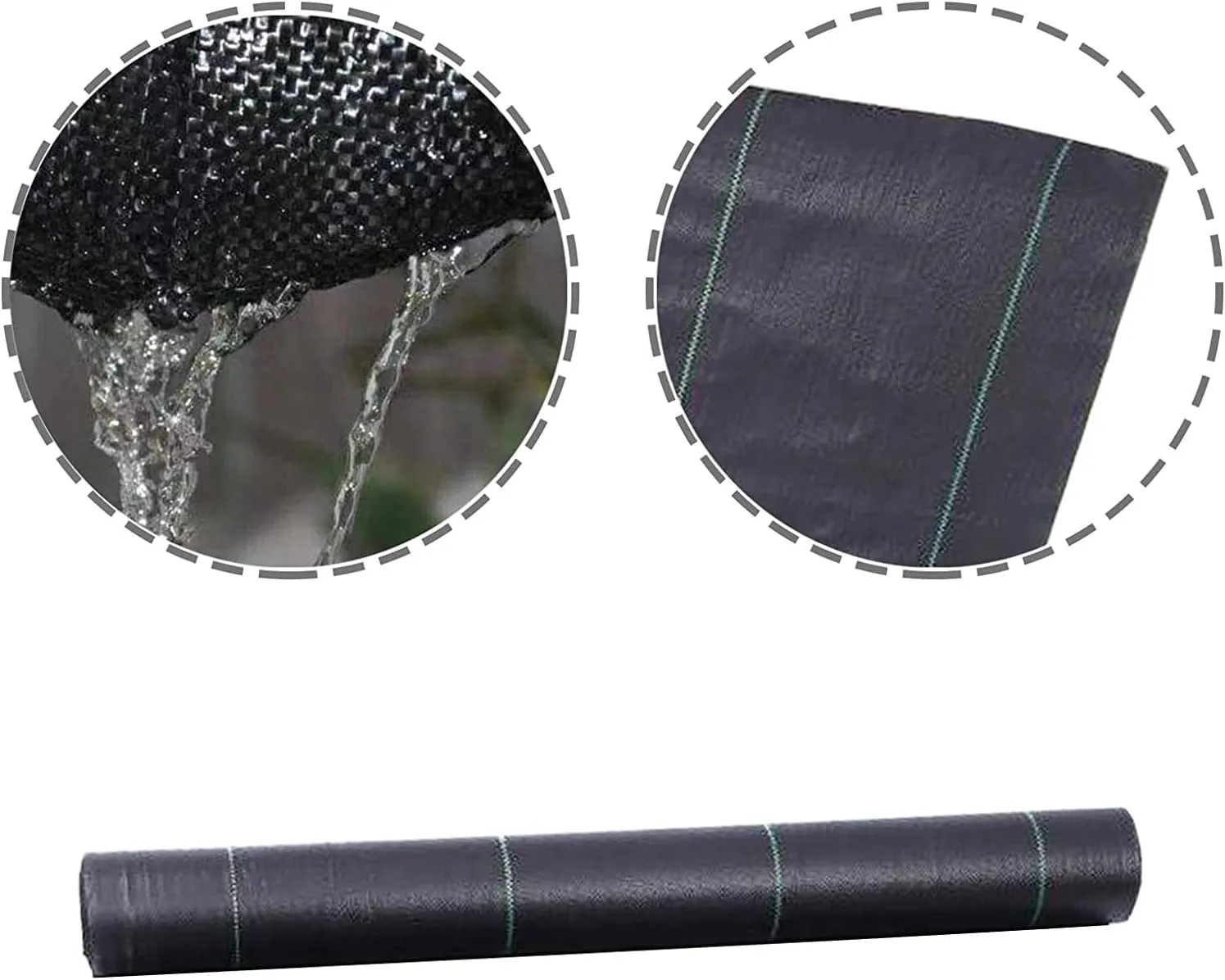 Weed Barrier Fabric Planting Cover - 4 x 250 FT Heavy Duty Landscape Fabric Ground Cover Block for Outdoor Planting