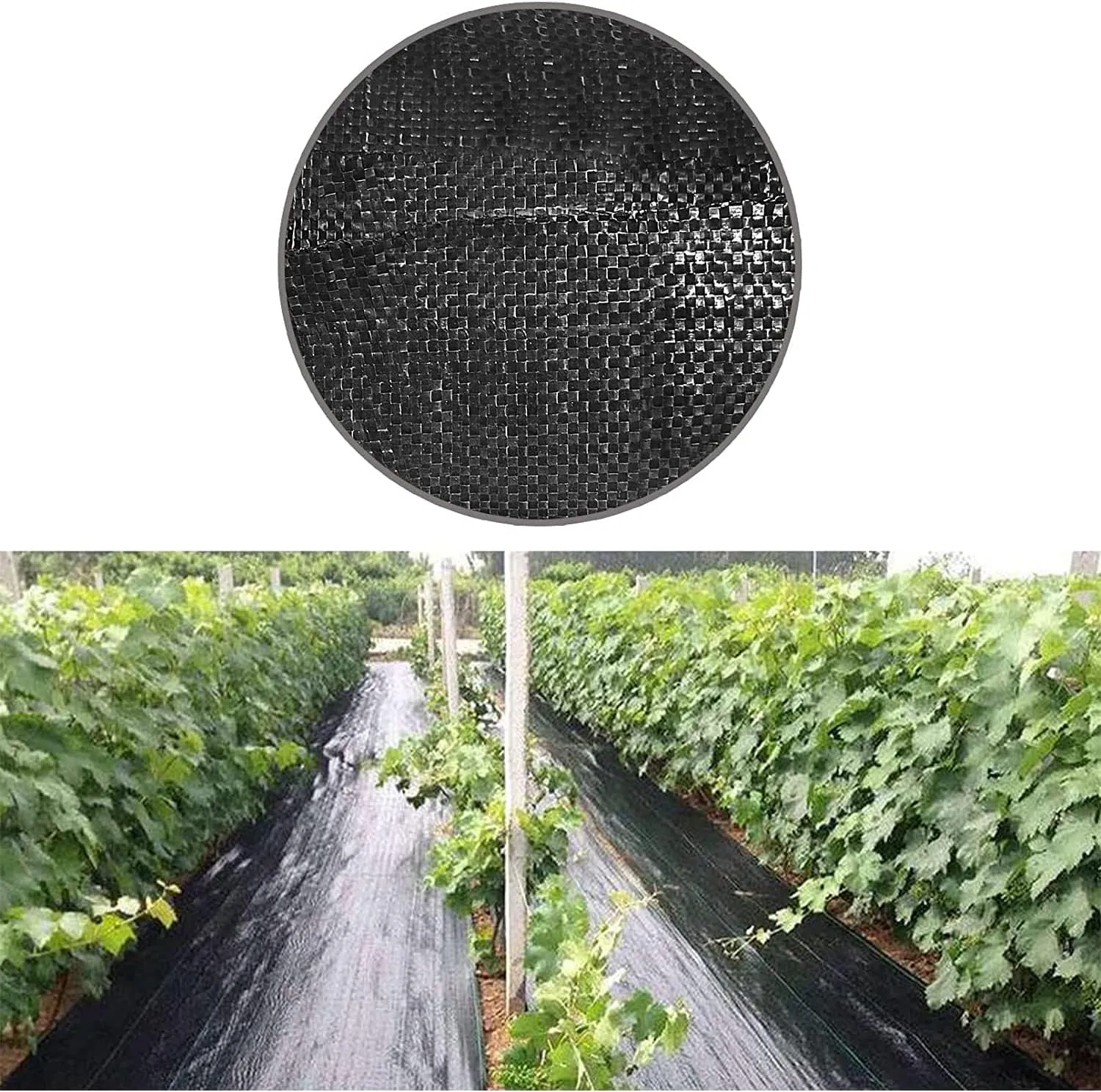 Weed Barrier Fabric Planting Cover - 4 x 250 FT Heavy Duty Landscape Fabric Ground Cover Block for Outdoor Planting