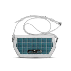 White Swag Crossbody Plaid