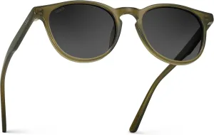 WMP Eyewear - Classic Round Polarized Sunglasses for Men | Retro Design with UV Protection