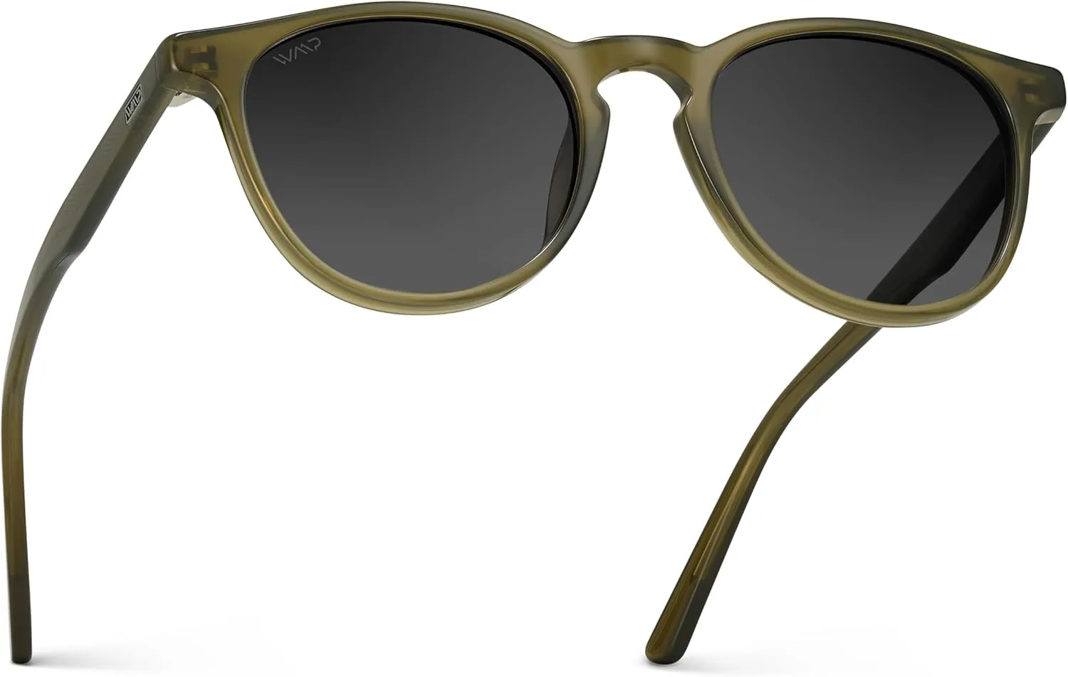 WMP Eyewear - Classic Round Polarized Sunglasses for Men | Retro Design with UV Protection