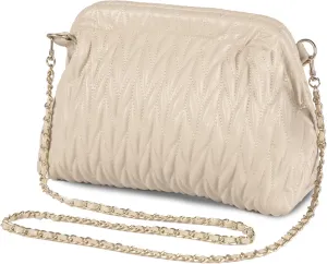 Women Clutch Bag Women's Evening Handbag Pleated PU Clutch Purse Quilted Handbags for Women Wedding Cocktail Party