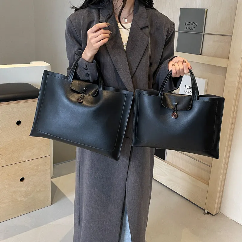 Women's Advanced Texture Portable Fashion Retro Commuter Handbags