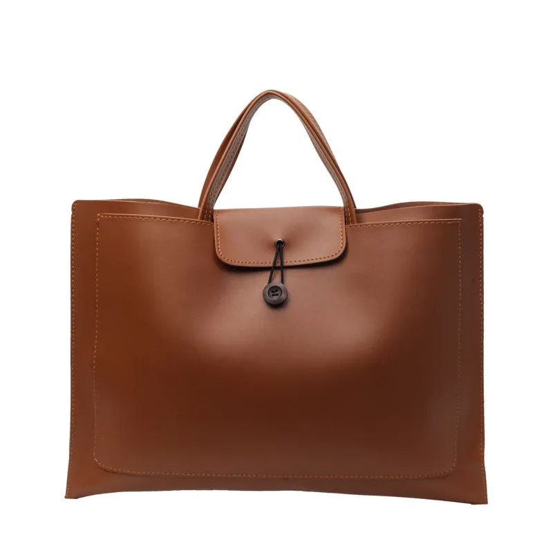 Women's Advanced Texture Portable Fashion Retro Commuter Handbags