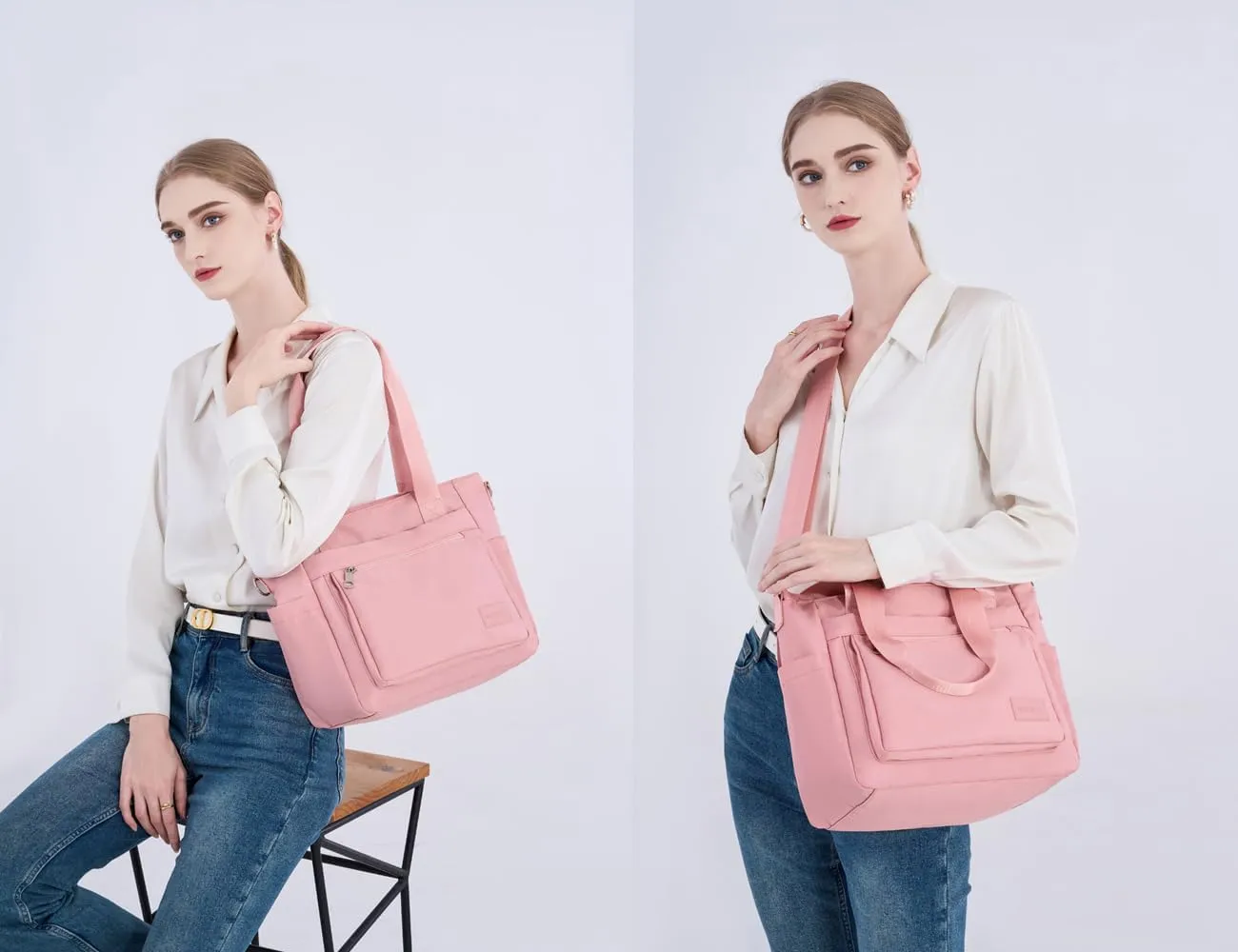 Women's Casual Totes Handbags Multi-pocket Shoulder Crossbody Bags Work Travel Purses