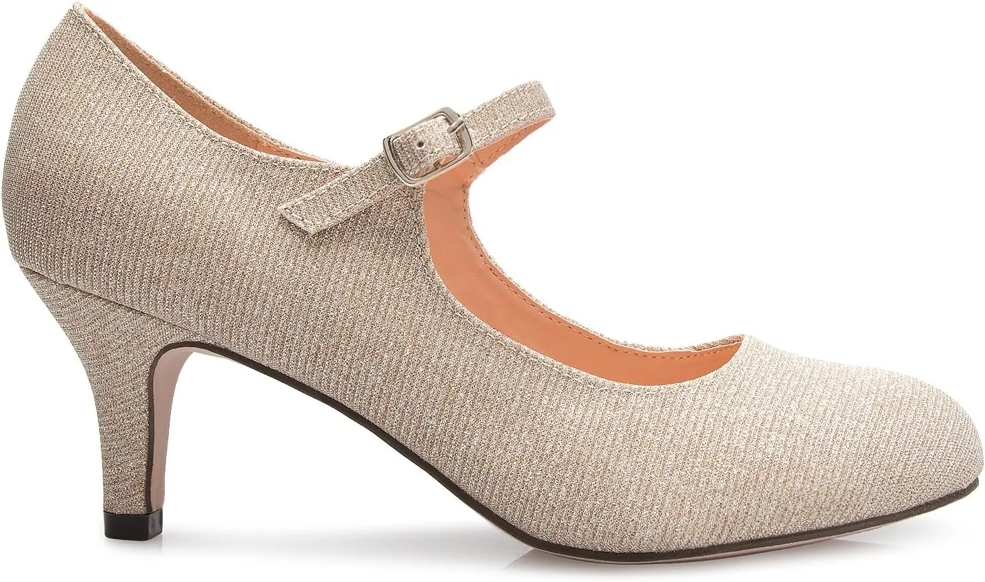 Womens Classic Low Mid Heels Mary Jane Pumps - Adorable Round Toe Vintage Retro Shoes