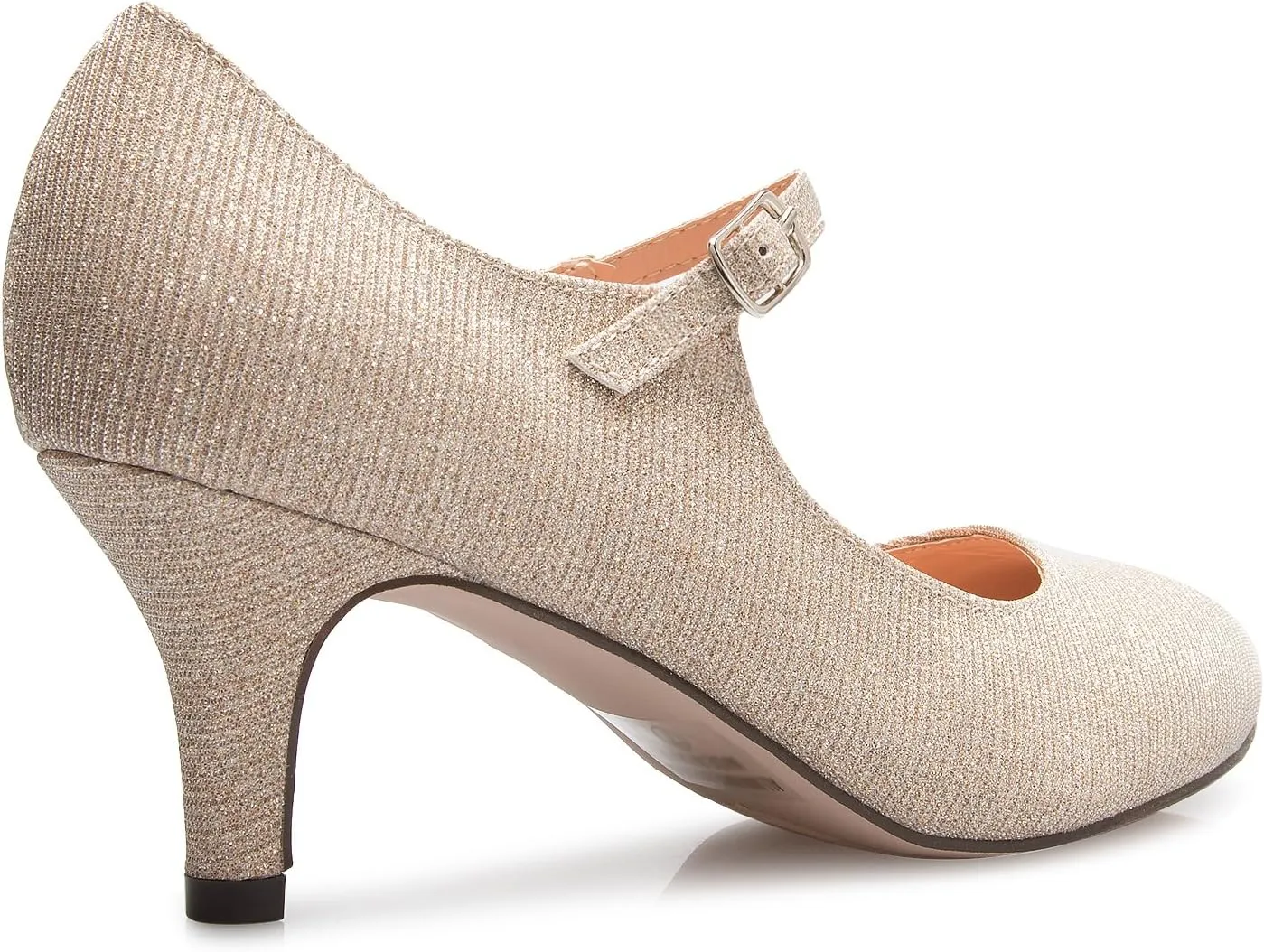 Womens Classic Low Mid Heels Mary Jane Pumps - Adorable Round Toe Vintage Retro Shoes